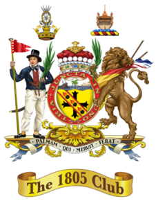 1805 Club Coat of Arms Tria Junct in Uno Palmam qui meruit ferat