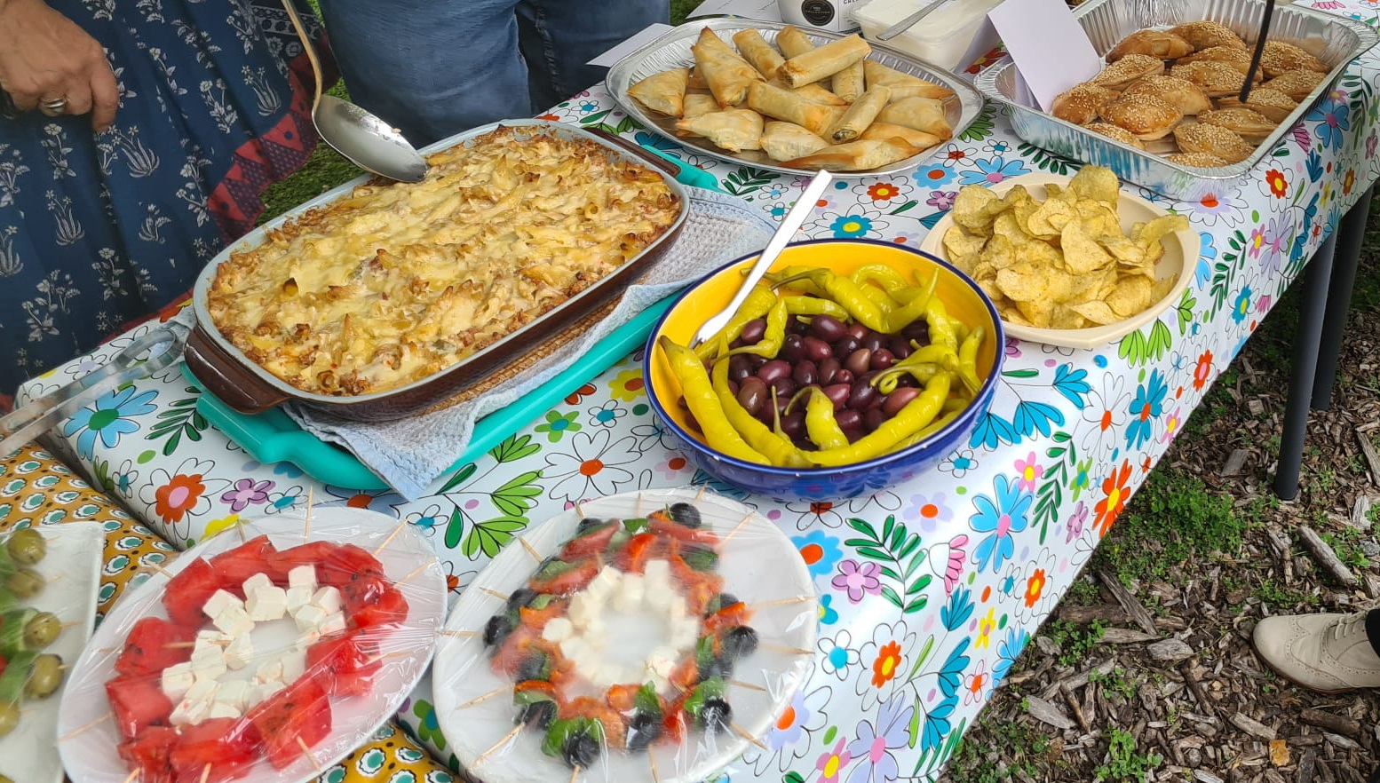 Some of the food enjoyed at July's Last Friday social event